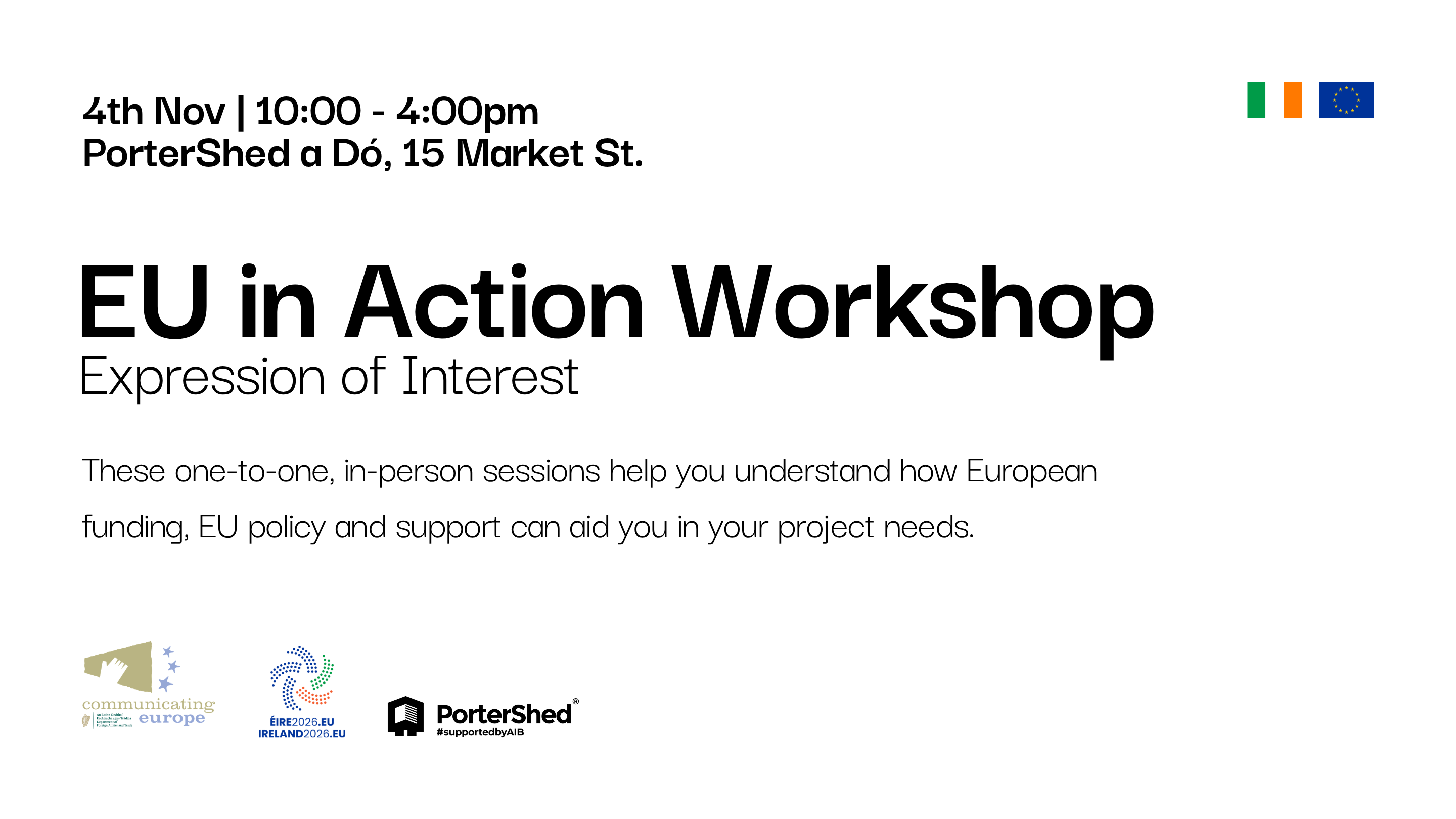 EU in Action Workshop | 4th November